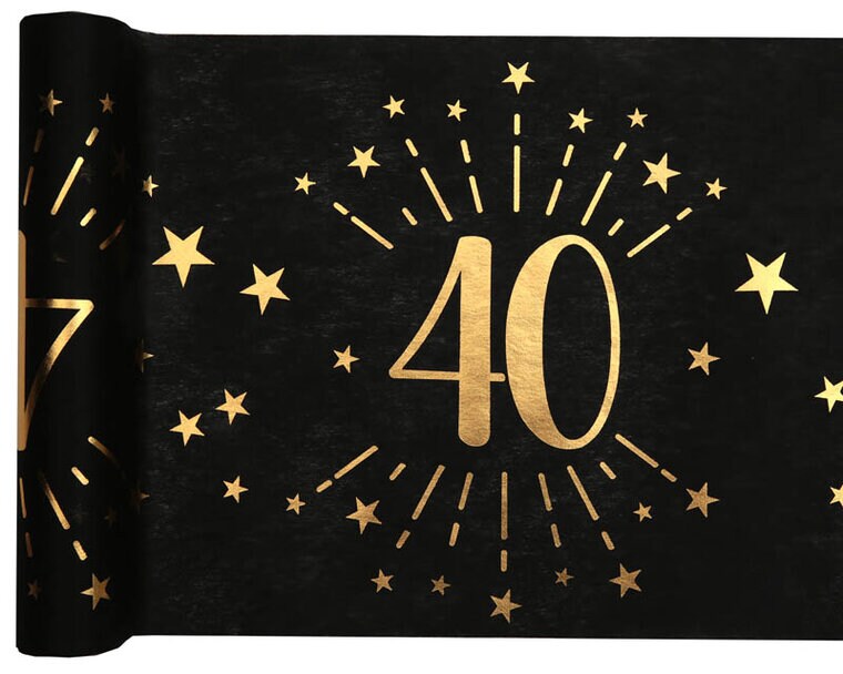 Product Image for Kaitaliina Musta & Kulta 40-vuotisjuhliin 5 metriä