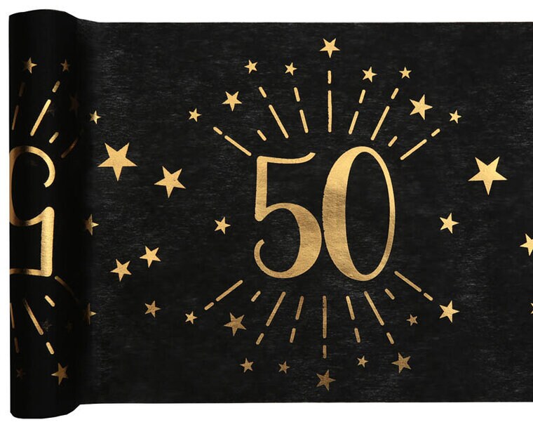 Product Image for Kaitaliina Musta & Kulta 50-vuotisjuhliin 5 metriä