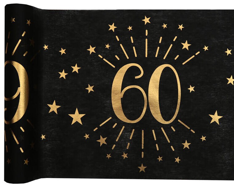 Product Image for Kaitaliina Musta & Kulta 60-vuotisjuhliin 5 metriä