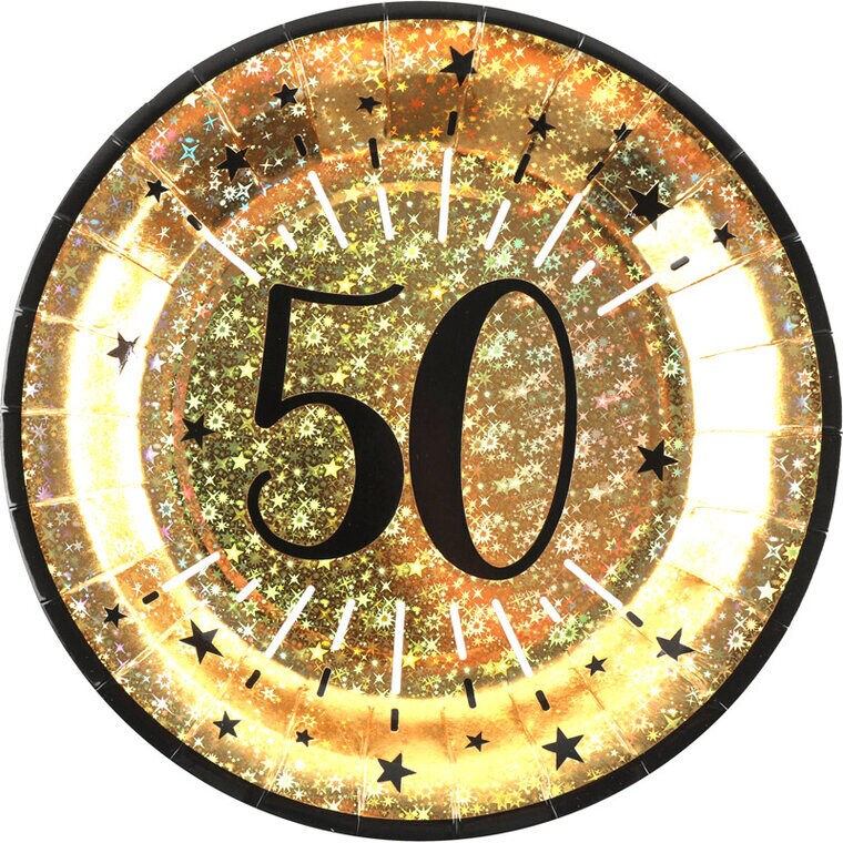 Product Image for Lautaset - Kulta Kimaltava 50-vuotta 10 kpl