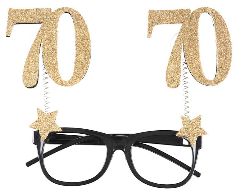 Product Image for Juhlasilmälasit Kultakimalle 70 vuotta