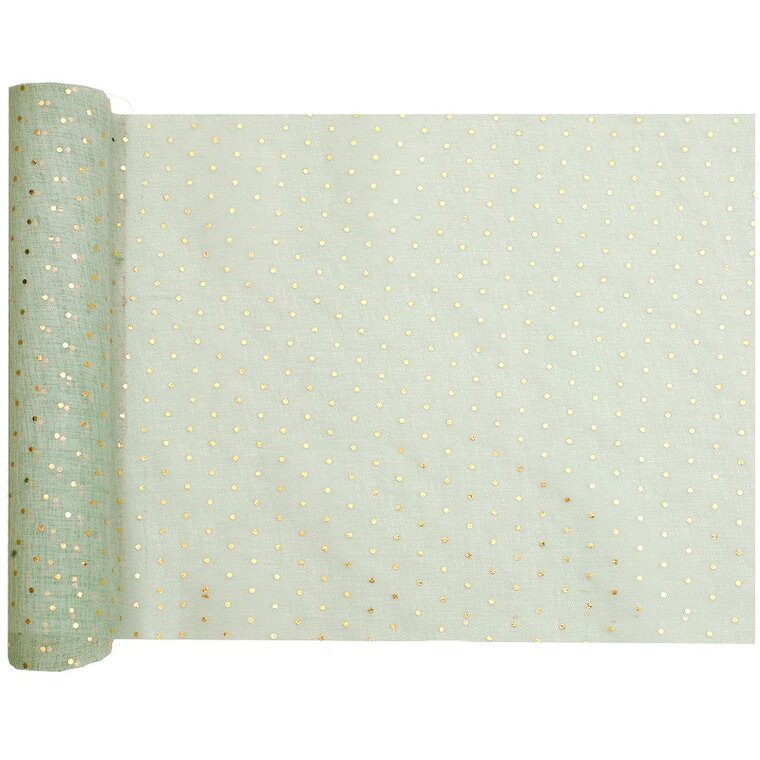 Product Image for Kaitaliina - Oliivinvihreä kultapisteillä 3 metriä