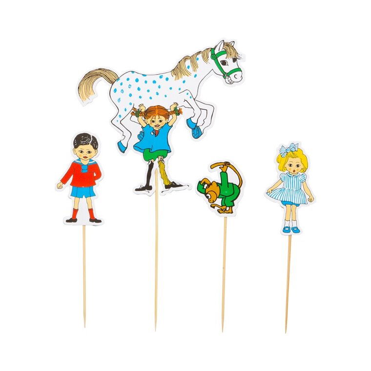 Product Image for Peppi Pitkätossu - Cake Toppers 4 kpl