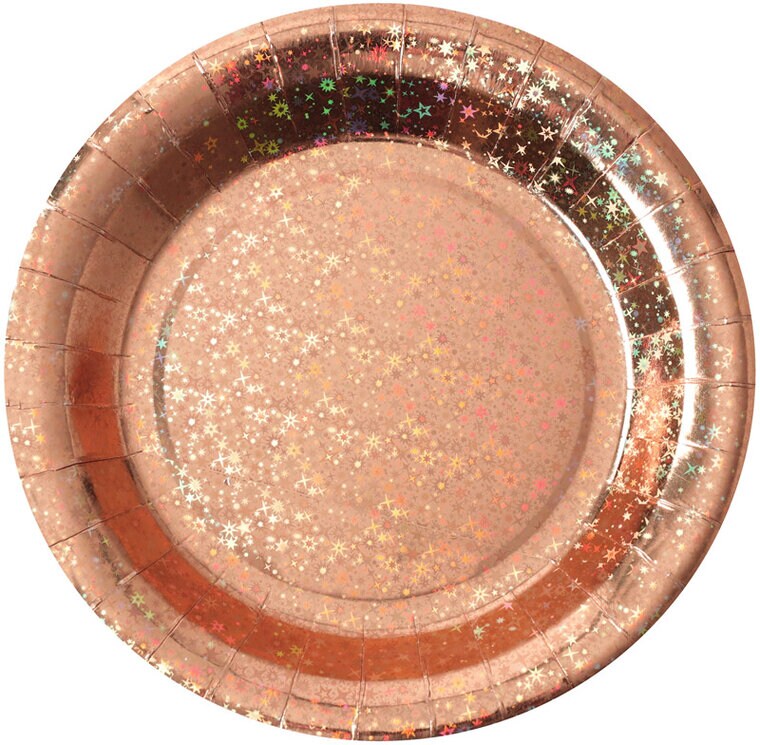 Product Image for Holograafinen Ruusukulta - Lautaset 10 kpl