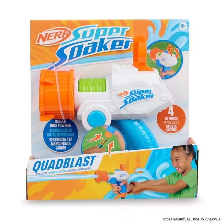 Product Image for NERF QuadBlast Pieni Pistooli Vesiletkuun