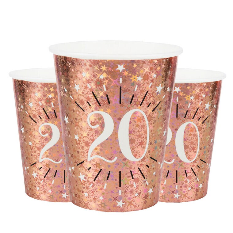 Product Image for Ruusukullanväriset Mukit, 20-vuotta 10 kpl