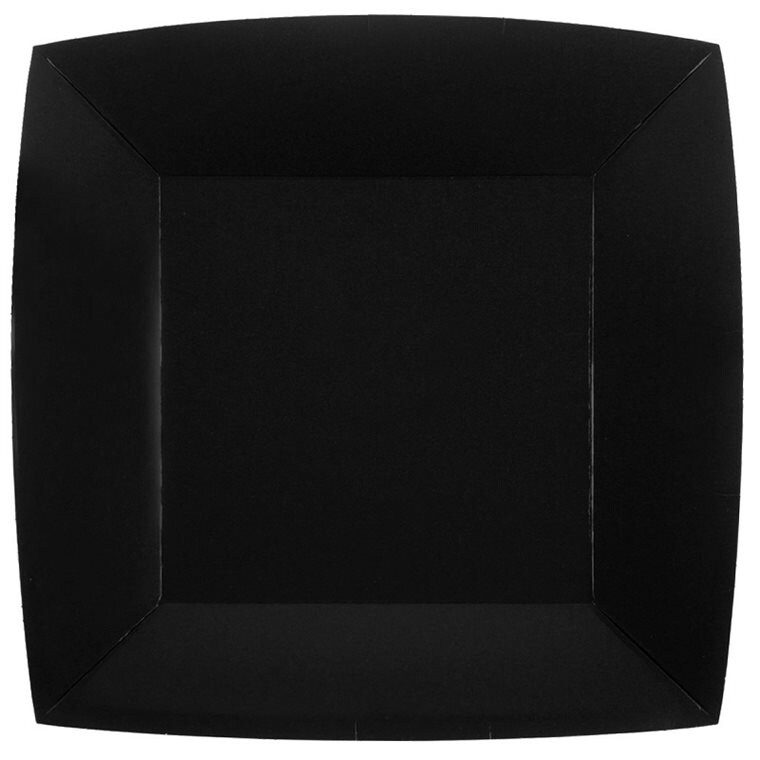 Product Image for Lautaset 23 cm - Musta 10 kpl