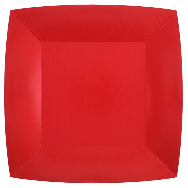 Product Image for Lautaset 23 cm - Punainen 10 kpl