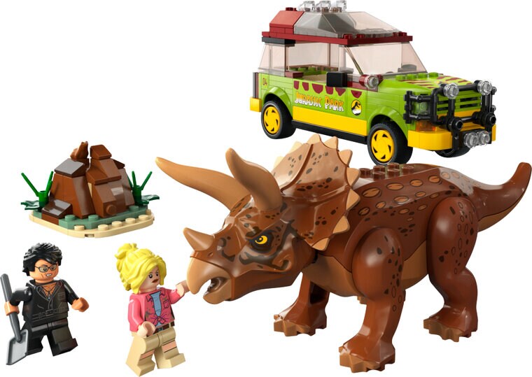Product Image for LEGO Jurassic World - Triceratopsia tutkimassa 8+