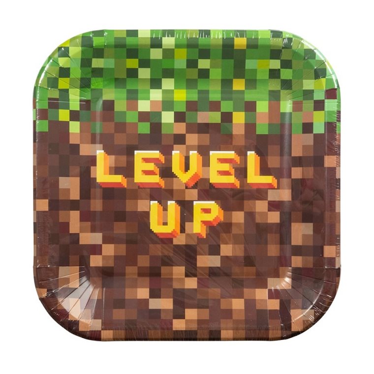 Product Image for Pixel - Lautaset 8 kpl