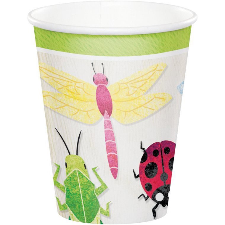 Product Image for Birthday Bugs Pahvimukit 8 kpl