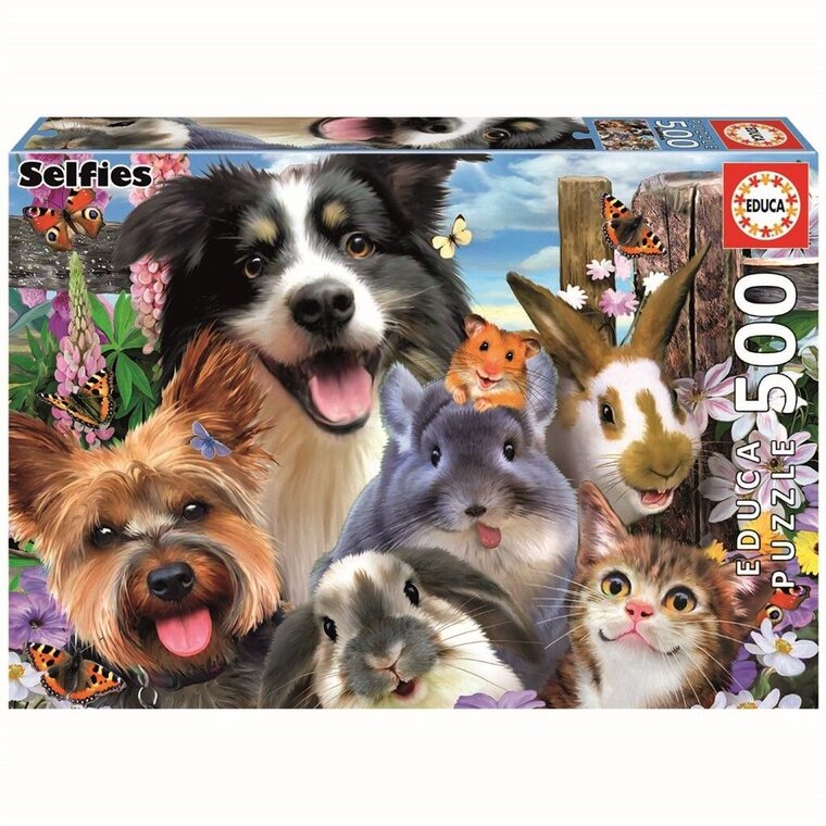 Product Image for Educa Palapeli - Hauskoja selfieitä 500 palaa