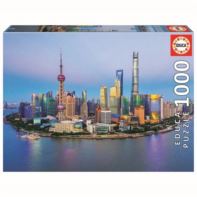 Product Image for Educa Palapeli - Shanghai Skyline at sunset 1000 palaa