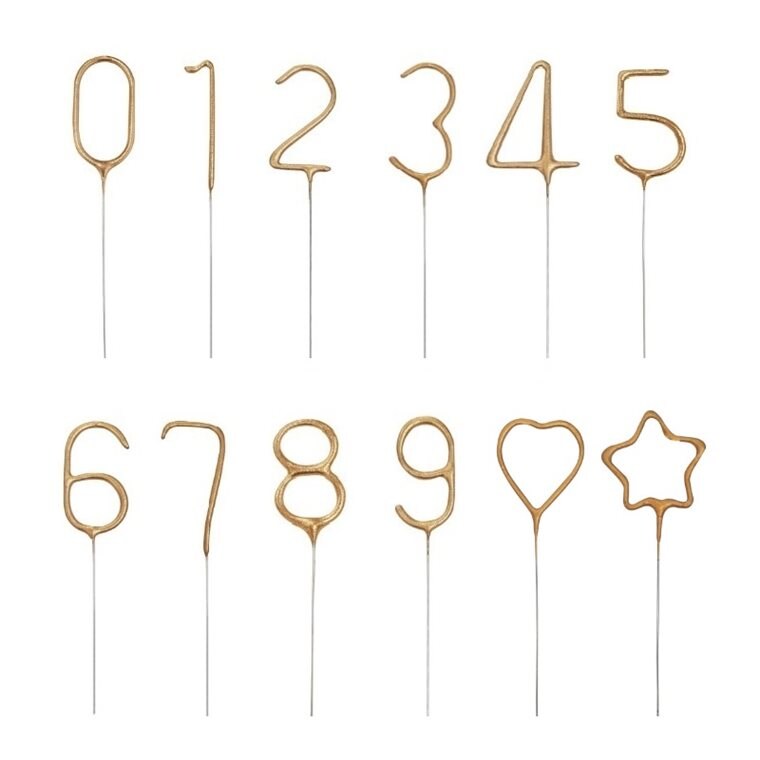 Product Image for Tähtisadetikut - Kultaiset numerot ja symbolit