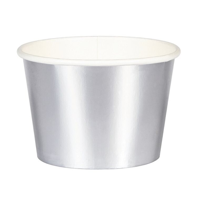 Product Image for Jäätelökulhot hopealaminoitu 8 kpl