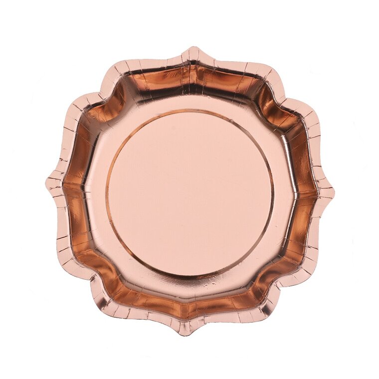 Product Image for Ruusukultafolioidut Lautaset 10 kpl