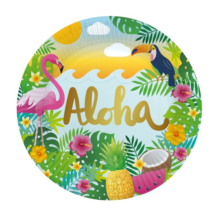 Product Image for Aloha Lautaset 8 kpl
