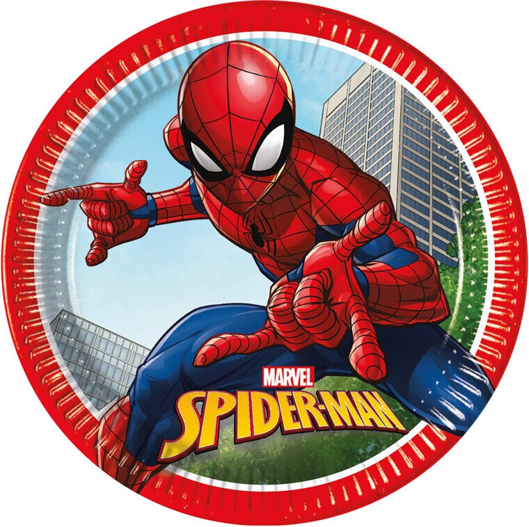 Product Image for Spiderman - pahvilautaset 8 kpl (23 cm)