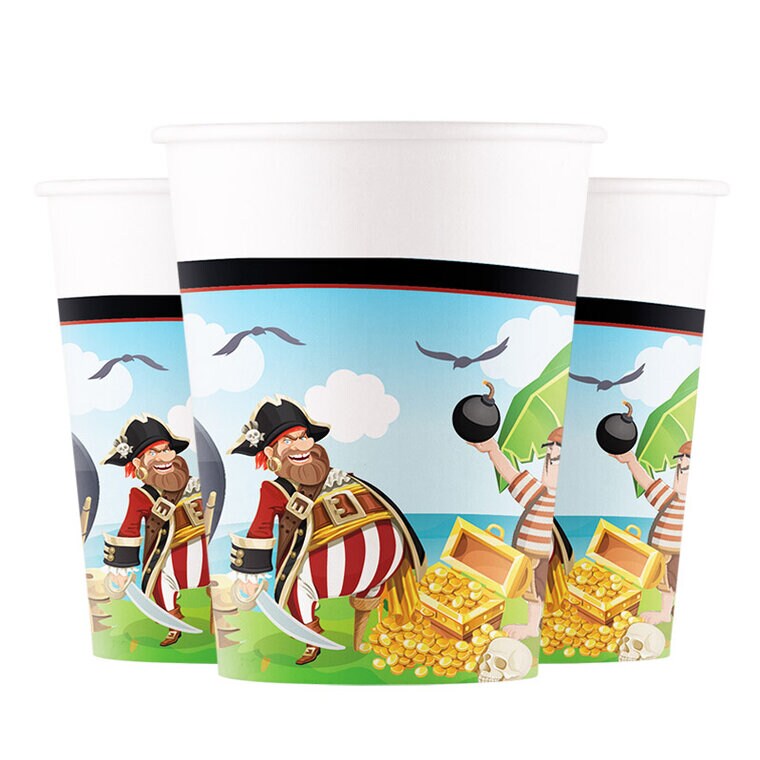 Product Image for Pirates Island - Pahvimukit 8 kpl