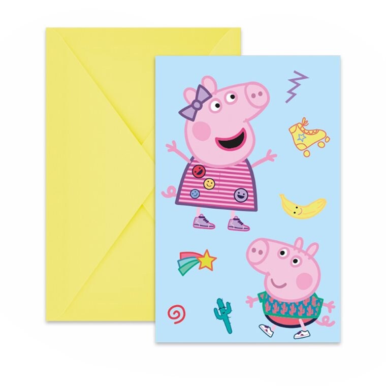 Product Image for Pipsa Possu - Kutsukortit kirjekuorilla 6 kpl