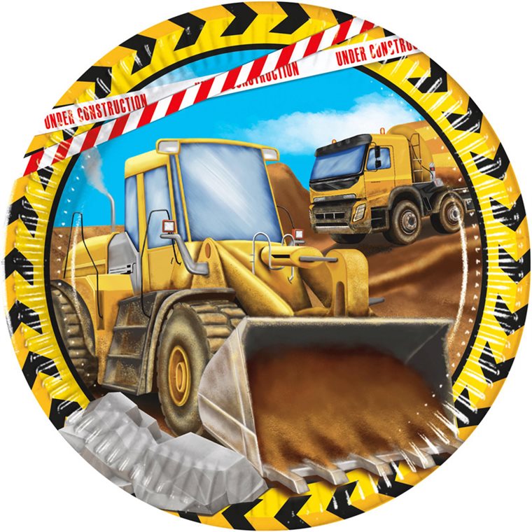 Product Image for Rakennustyömaa - Lautaset 8 kpl