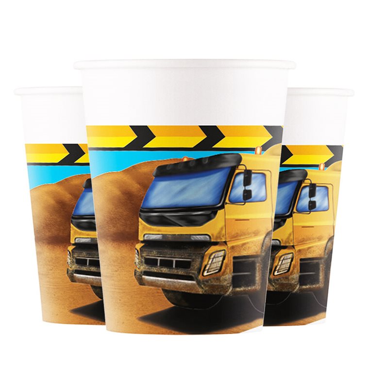 Product Image for Rakennustyömaa - Pahvimukit 8 kpl