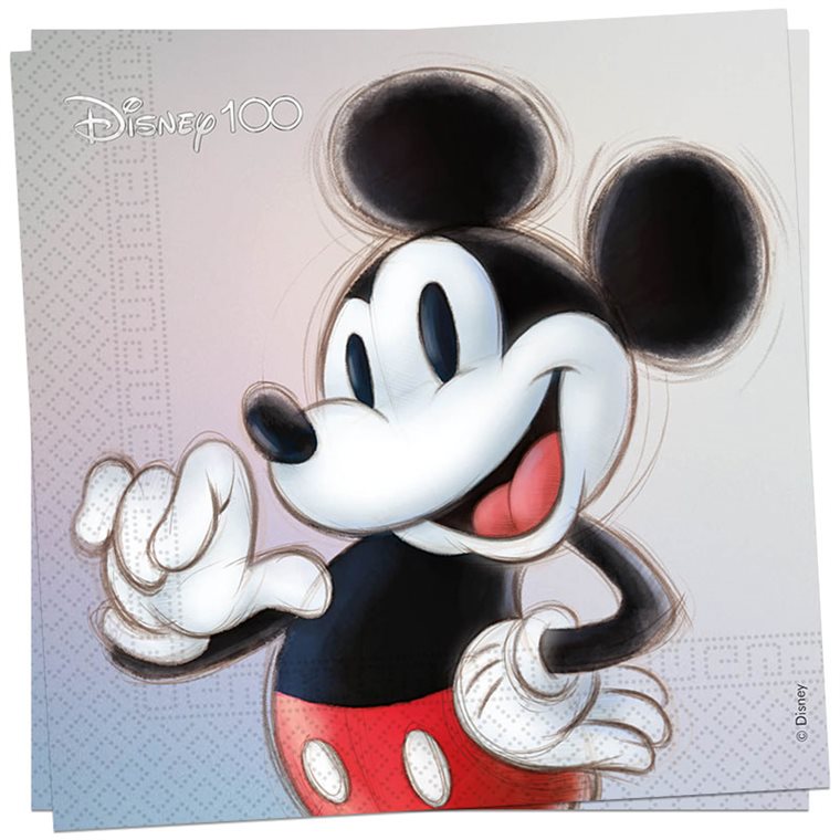 Product Image for Disney 100 Anniversary - Servetit Mikki Hiiri 20 kpl