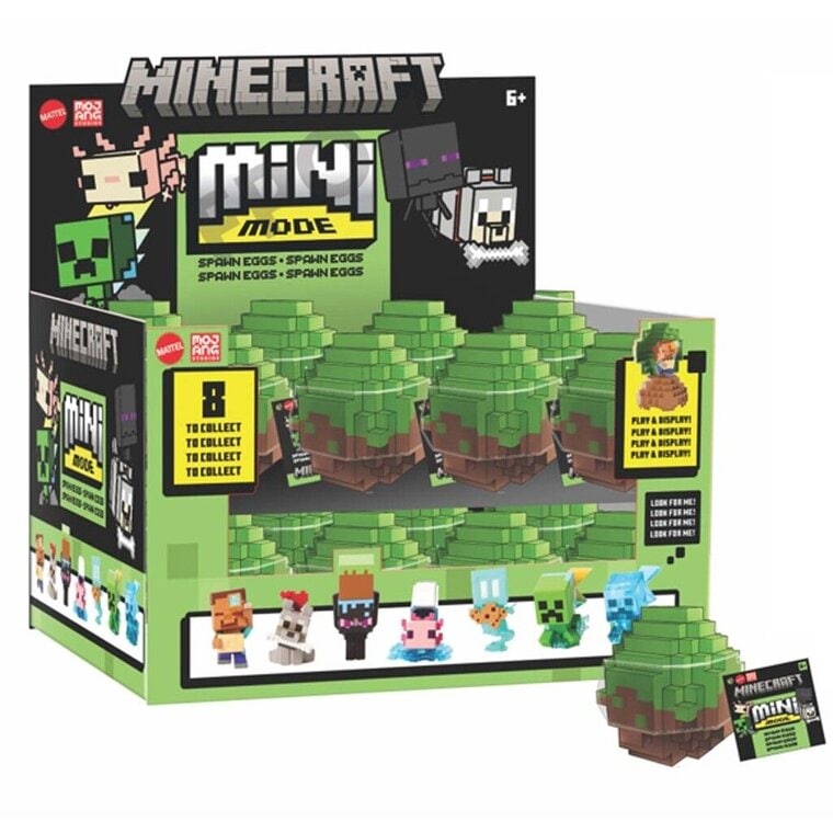 Product Image for Minecraft - Mini Mode Spawning Eggs 8 cm kappaleittain