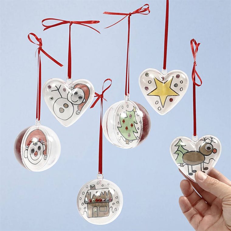 Product Image for DIY Askartelusetti - Joulukuusenpallot Sydämet