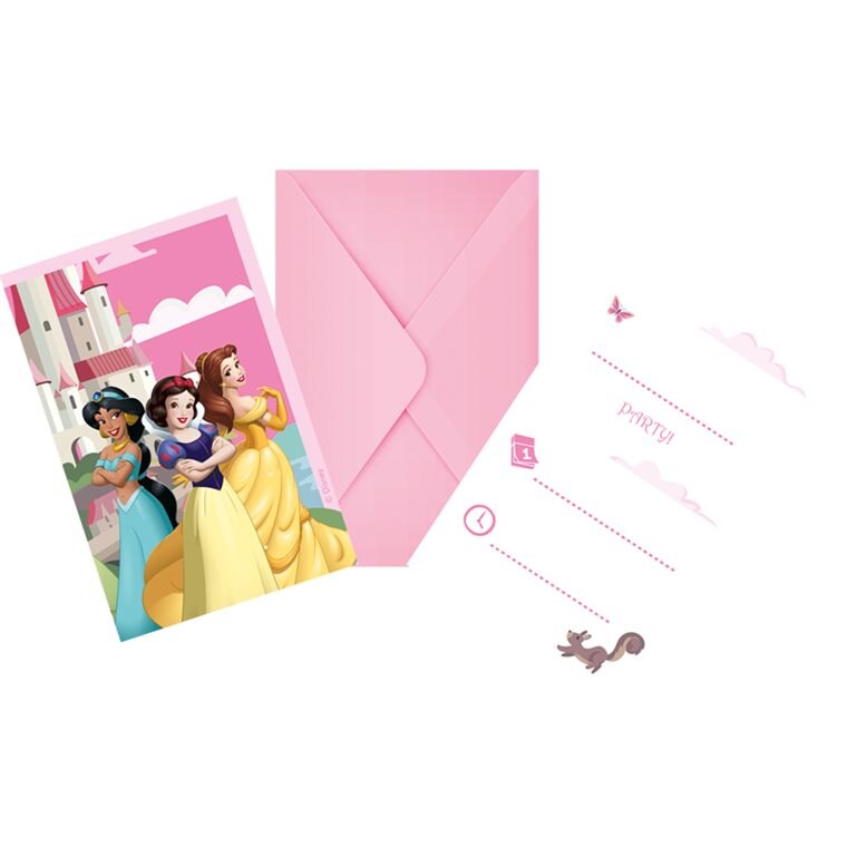 Product Image for Disney Prinsessat - Kutsukortit kirjekuorilla 6 kpl