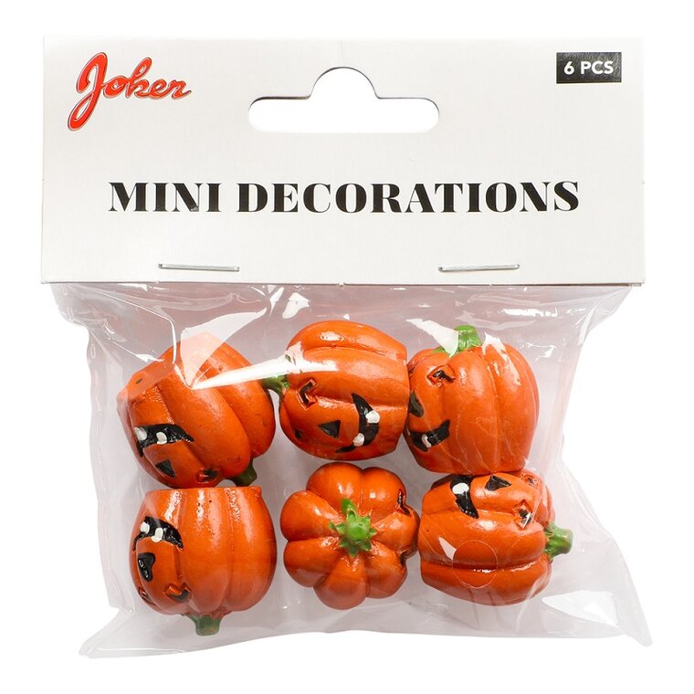 Product Image for Halloweenkoristeet - Pienet kurpitsat 2,3 cm 6 kpl