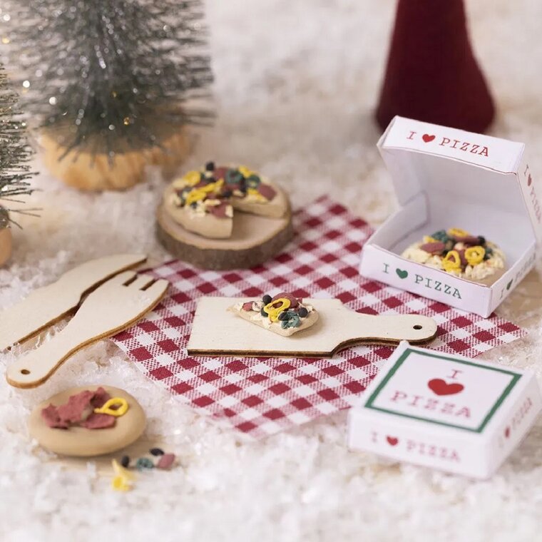 Product Image for Mini DIY askartelusetti tonttuoveen - Pizza