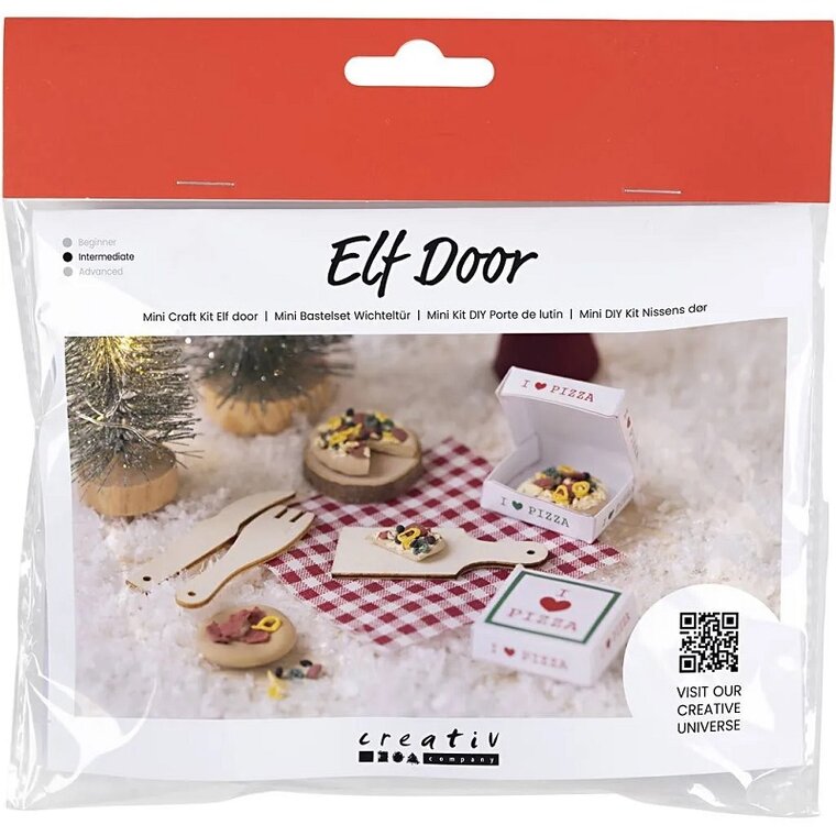 Product Image for Mini DIY askartelusetti tonttuoveen - Pizza