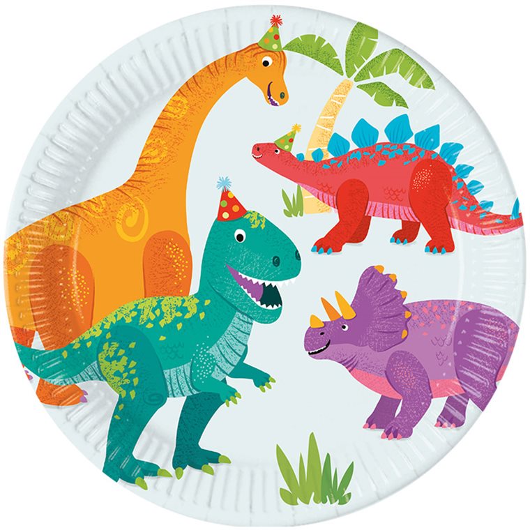 Product Image for Dino Party Lautaset 8 kpl