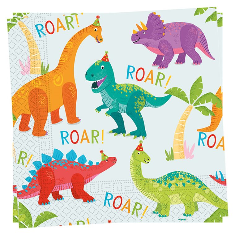 Product Image for Dino Party Servetit 20 kpl