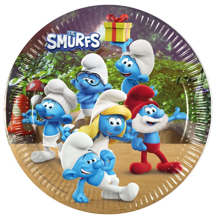 Product Image for Smurffit Lautaset 8 kpl (20 cm)