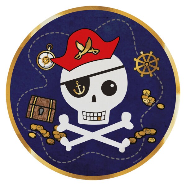 Product Image for Pirates Map - Lautaset 8 kpl
