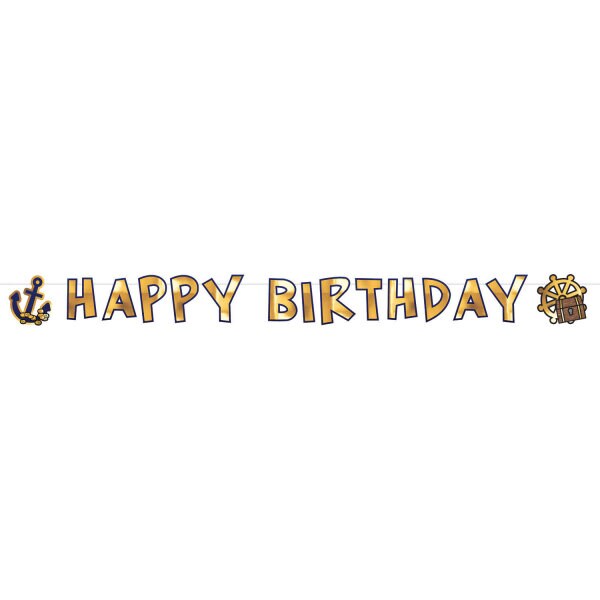 Product Image for Pirates Map, Köynnös Happy Birthday 180 cm