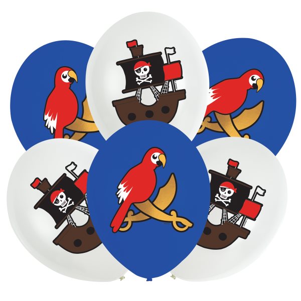 Product Image for Merirosvo - Ilmapallot 6 kpl