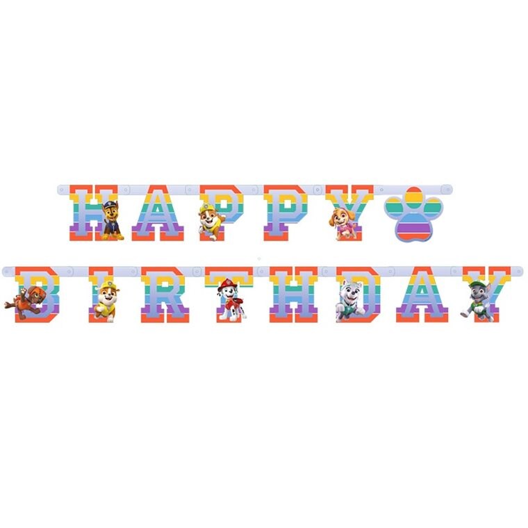 Product Image for Paw Patrol Party - Viirinauha Happy Birthday 180 cm