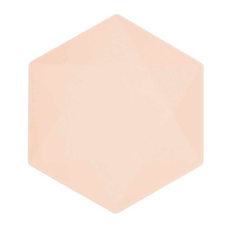 Product Image for Lautaset Decor Premium Hexagon 26 cm Aprikoosi 6 kpl