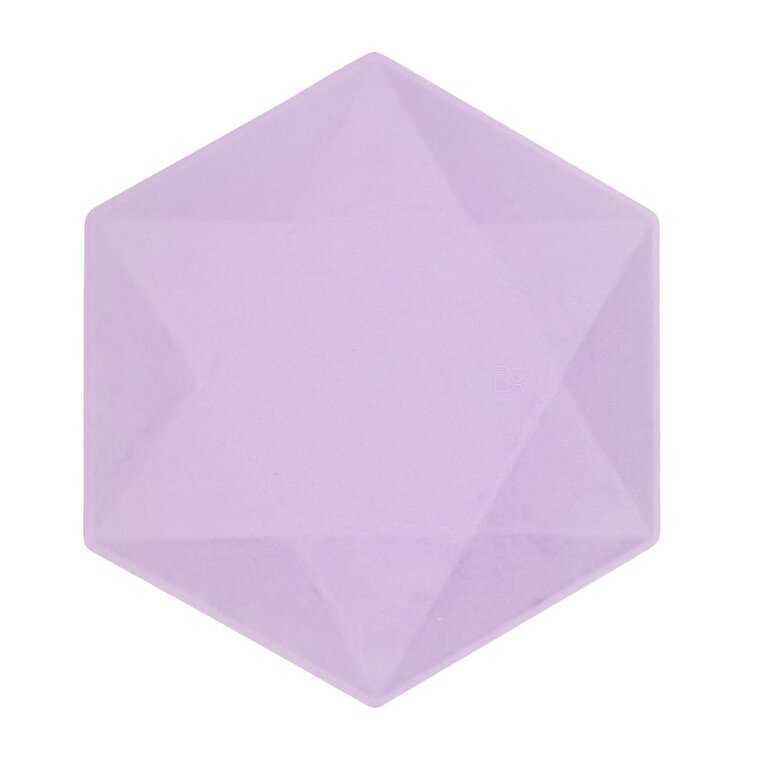 Product Image for Lautaset Decor Premium Hexagon 26 cm Lila 6 kpl