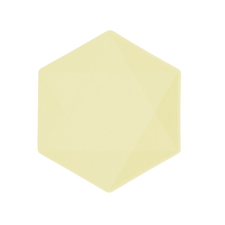 Product Image for Lautaset Decor Premium Hexagon 21 cm Keltainen 6 kpl