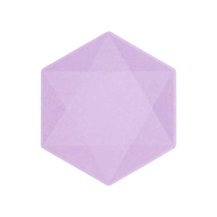 Product Image for Lautaset Decor Premium Hexagon 21 cm Lila 6 kpl