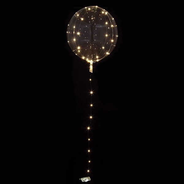 Product Image for Clearz Crystal, Läpinäkyvä ilmapallo valkoisella LED-valolla