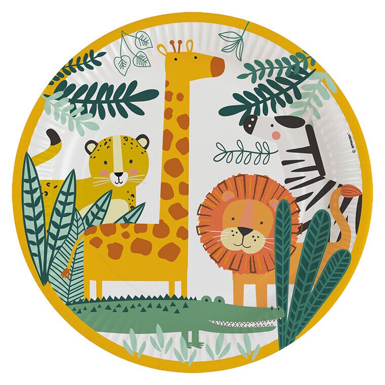 Product Image for Safarieläimet - Lautaset 8 kpl