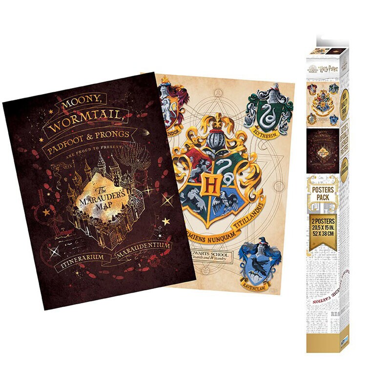 Product Image for Harry Potter - Vaakuna & Kelmien kartta Julisteet 2-pakkaus