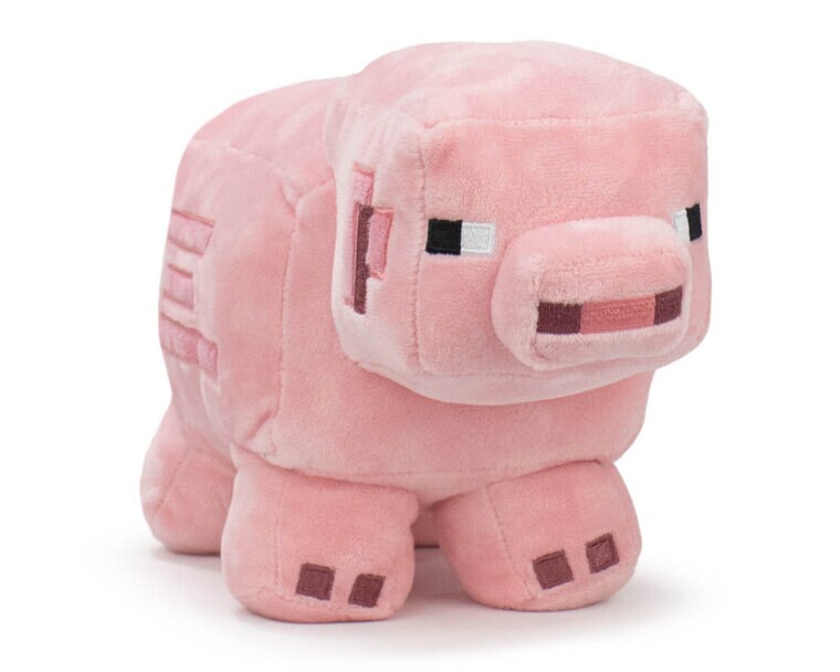 Product Image for Minecraft Vaaleanpunainen Possu Pehmolelu 30 cm