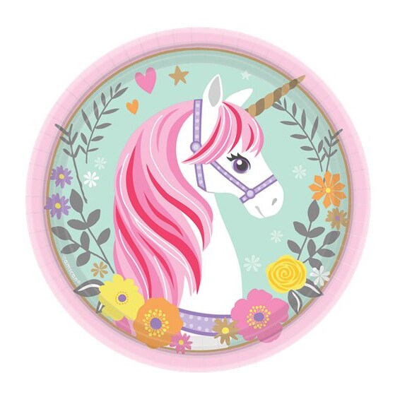 Product Image for Magical Unicorn - Lautaset 18 cm 8 kpl
