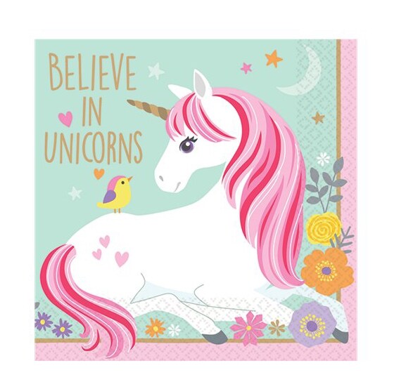 Product Image for Magical Unicorn - Servetit 16 kpl